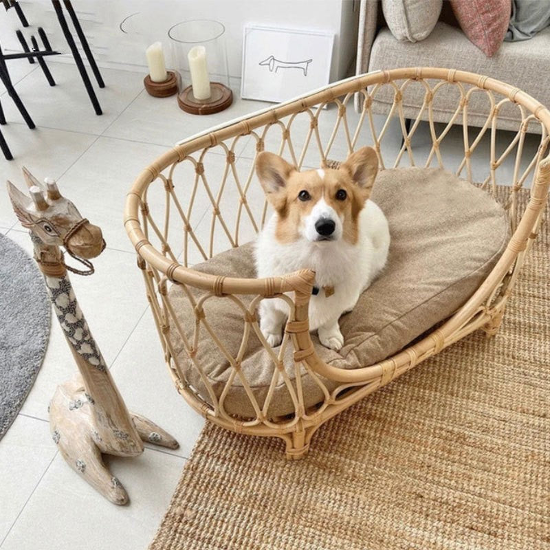 Woven Pet Bed Sofa For Dogs